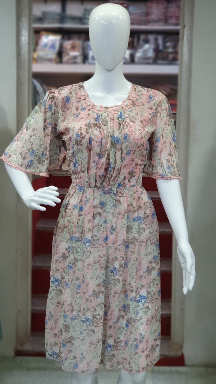 Ff 183 New Stylish Wear Georgette Printed Anarkali Kurti Collection